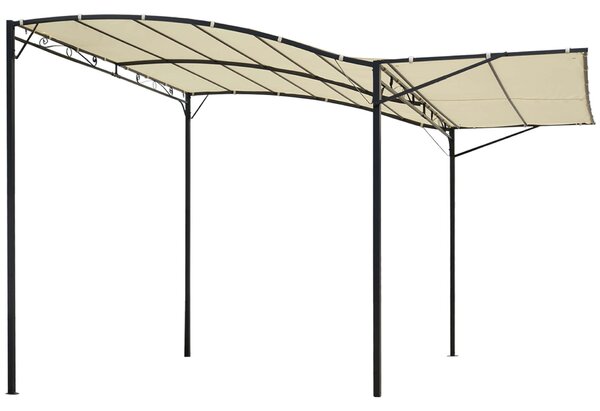 Outsunny Garden pavilon sátor, kihúzható, acél / poliészter, 3x2,5m, bézs