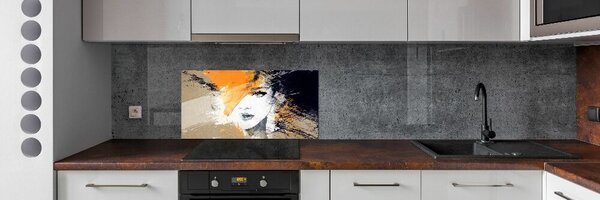 Konyhai fali panel Portré, nő