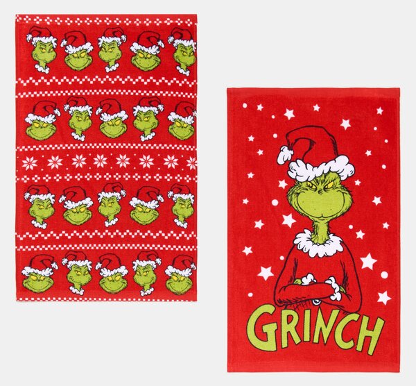Sinsay - Pamut törölköző 2 db Grinch - zöld
