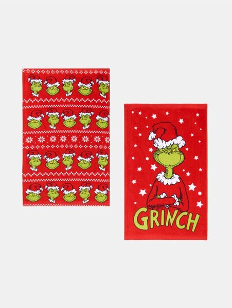 Sinsay - Pamut törölköző 2 db Grinch - zöld