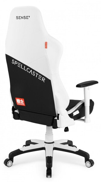 Gamer szék SENSE7 Spellcaster Senshi Edition nagy méret XL fotel, fehér