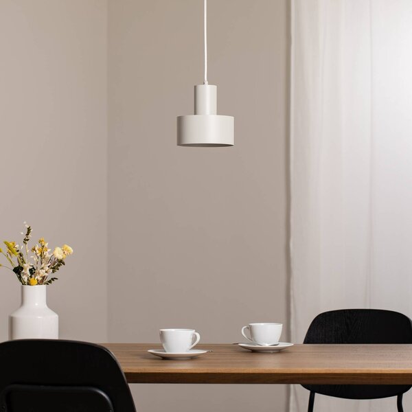 SIGMA Lógó világítás Rif S, taupe, 1 izzó, Ø 15 cm, acél, dimmelhető, Krém / borostyánsárga, Nappali / Étkező, fém, Modern