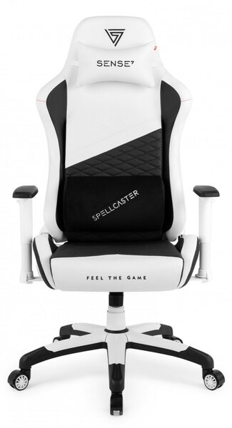 Gamer szék SENSE7 Spellcaster Senshi Edition nagy méret XL fotel, fehér