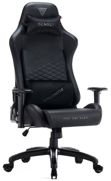 Gamer szék SENSE7 Spellcaster Senshi Edition nagy méret XL fotel, fekete