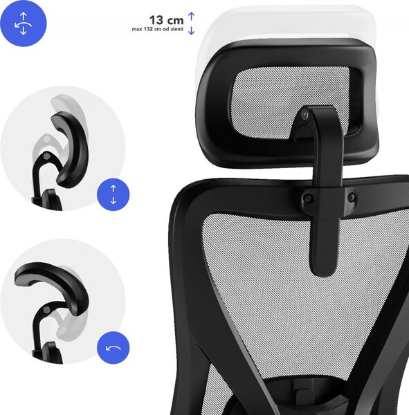 SENSE7 Tone Ergonomikus, irodai forgószék fekete