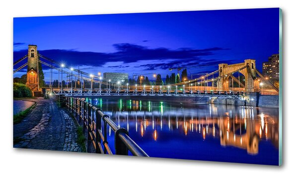 Konyhai falvédő Wroclaw éjszaka