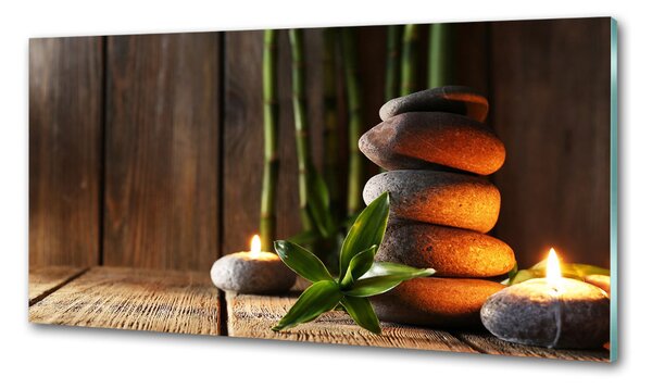 Konyhai fali panel Stones zen bambusz