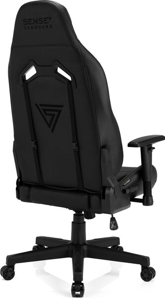 Gamer szék SENSE7 Vanguard- bőr, fekete