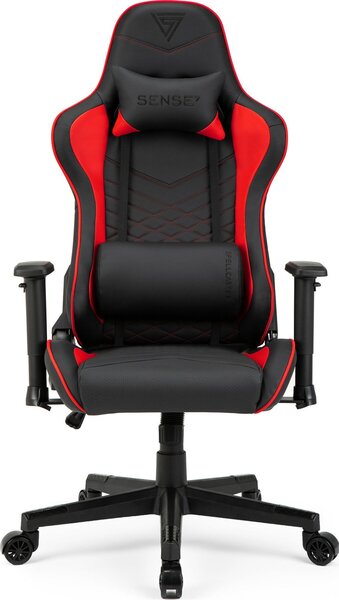 Gamer szék SENSE7 Spellcaster fotel fekete és piros