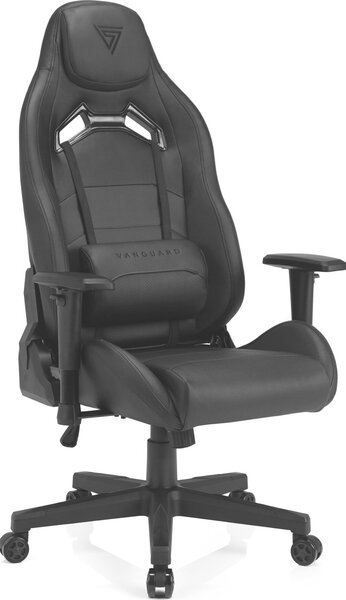 Gamer szék SENSE7 Vanguard- bőr, fekete