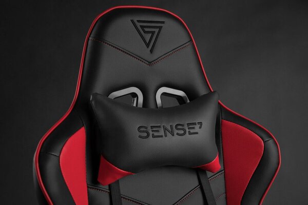 Gamer szék SENSE7 Spellcaster fotel fekete és piros