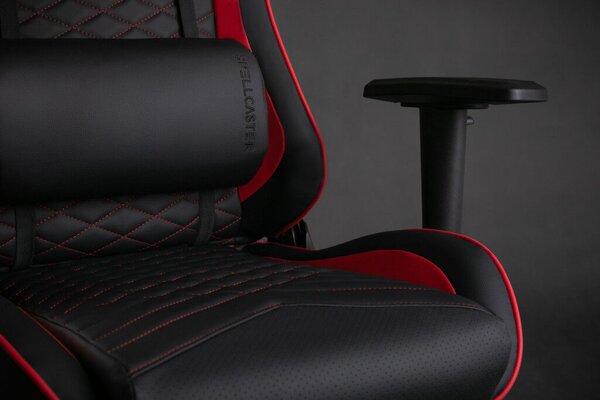 Gamer szék SENSE7 Spellcaster fotel fekete és piros