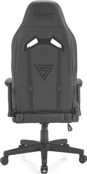 Gamer szék SENSE7 Vanguard- bőr, fekete