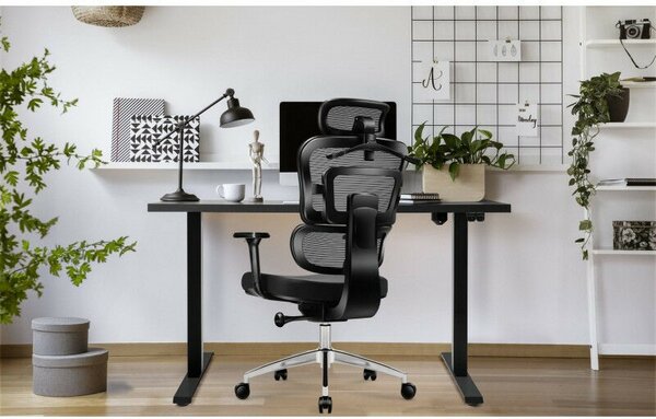 Expert 4.9 Ergonomikus ortopéd kényelmes irodai forgószék , deréktámasz fekete