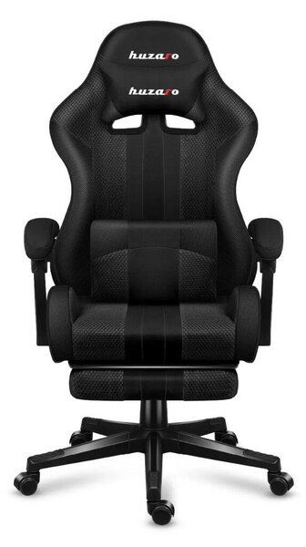Gamer szék, Force szénhálós, lábtartóval, fekete carbon
