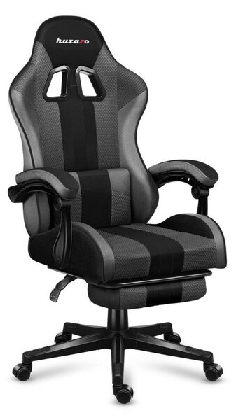Gamer szék, Force, lábtartóval szürke