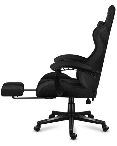 Gamer szék, Force szénhálós, lábtartóval, fekete carbon