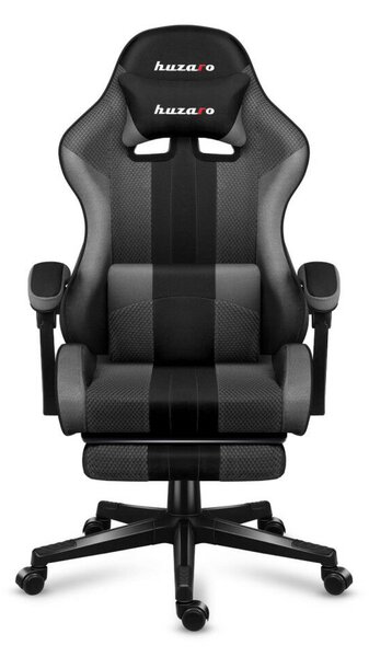 Gamer szék, Force, lábtartóval szürke