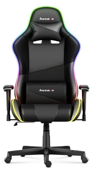 Gamer szék, FORCE RGB LED fekete carbon