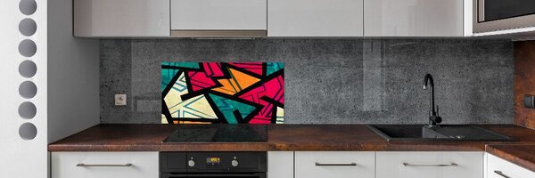 Konyhai falvédő Geometriai háttér