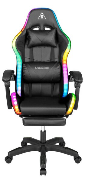 Warrior GX-150 fekete LED Gamer szék