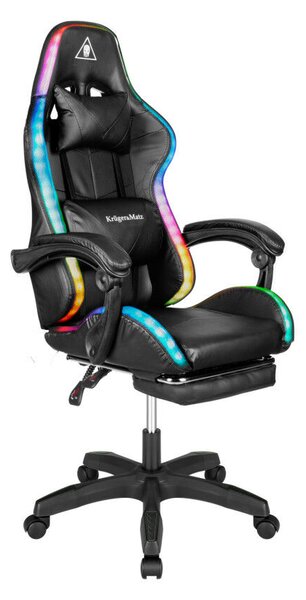 Warrior GX-150 fekete LED Gamer szék