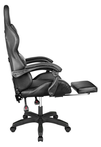 Warrior GX-150 fekete LED Gamer szék