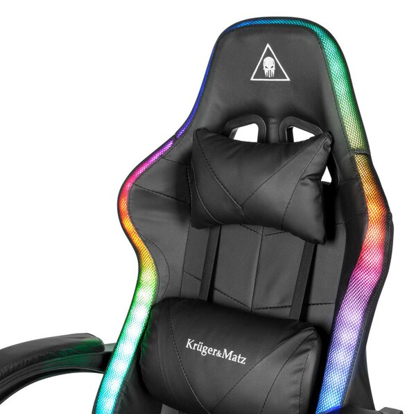 Warrior GX-150 fekete LED Gamer szék