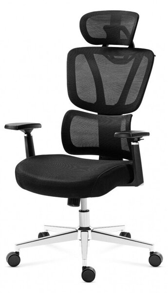 Ergonomikus forgószék ortopéd kényelmes, deréktámasz fekete