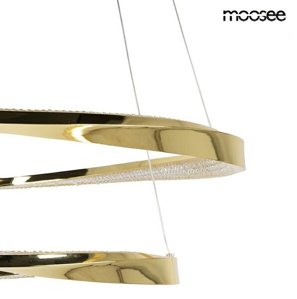 MOOSEE ANILLO 2 Arany Függőlámpa Dupla Gyűrű Design