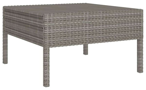 Polyrattan Kerti Ülőgarnitúra - 11 részes - Szürke