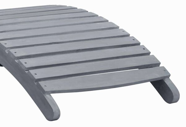 VidaXL Akácfa Napozóágy - Szürke - 190cm