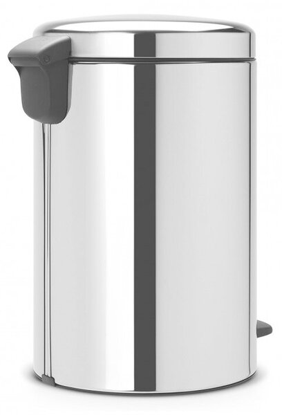 Brabantia NewIcon 649048 pedálos szemetes, 20 l, puha záródású, csúszásgátló aljjal, fém belső vödörrel, rozsdamentes acél