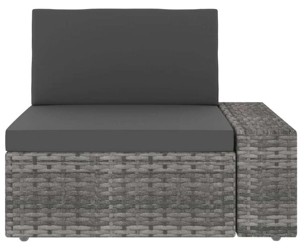 8 részes szürke polyrattan kerti ülőgarnitúra