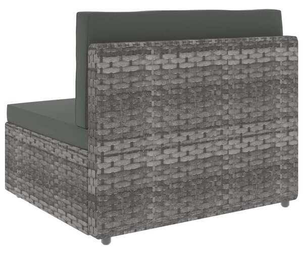 8 részes szürke polyrattan kerti ülőgarnitúra
