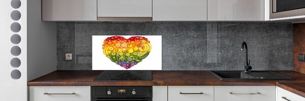Konyhai dekorpanel Zöldség szív
