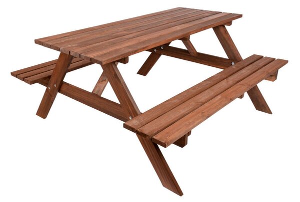 ROJAPLAST PIKNIK Kerti Garnitúra - Fenyőfa - 200 cm