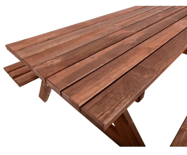 ROJAPLAST PIKNIK Kerti Garnitúra - Fenyőfa - 200 cm