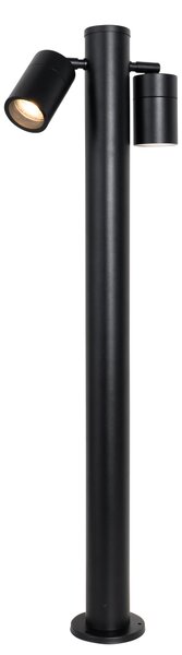 Álló kültéri lámpa fekete 80 cm IP44 állítható 2-lámpás - Duo