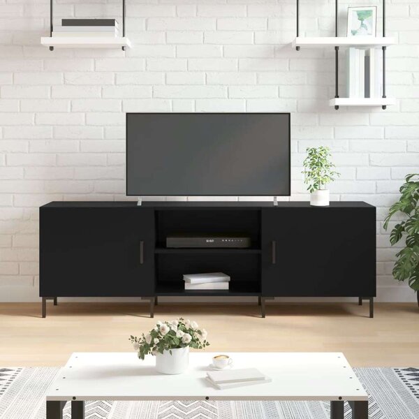 Modern TV-szekrény - 150x30x50 cm - Fekete