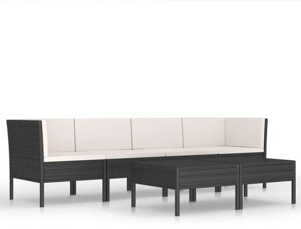 VidaXL Kerti Bútorszett - Polyrattan - 6 részes