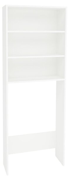 Fyn mosógép feletti polc, Fehér, 65 x 25 x 170 cm