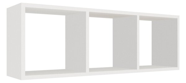 Lira 3 rekeszes polc, Fehér, 90 x 20 x 30 cm