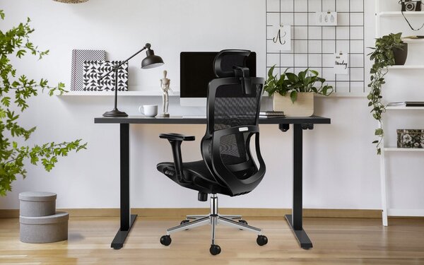 Ergonomikus ortopéd kényelmes irodai szék, irodai szék, deréktámasz fekete