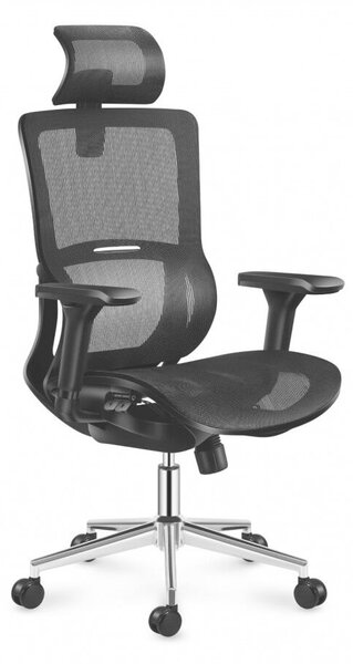 Ergonomikus ortopéd kényelmes irodai szék, irodai szék, deréktámasz fekete