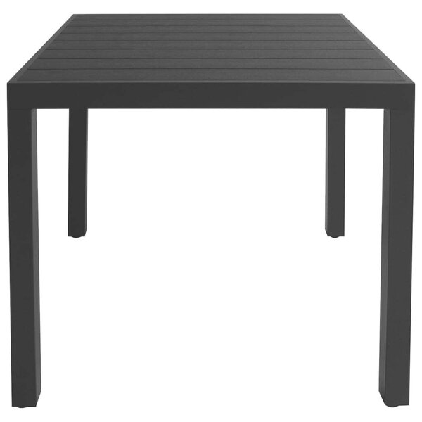 Polyrattan Kerti Étkezőgarnitúra - 5 részes - Fekete-Barna