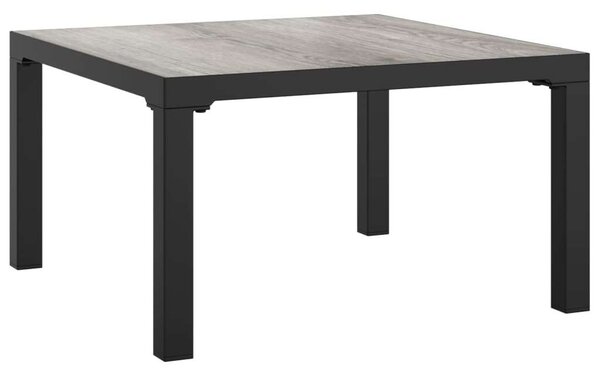 Polyrattan Kerti Ülőgarnitúra - 6 részes - Fekete-Szürke