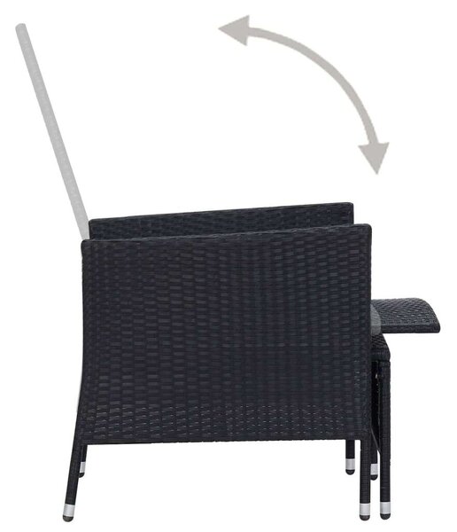 VidaXL Polyrattan Kerti Bútorszett - 2 részes