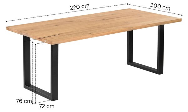 Straight Edges Oak Table Top 140x80cm