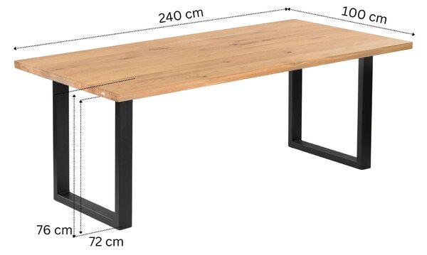 Straight Edges Oak Table Top 140x80cm